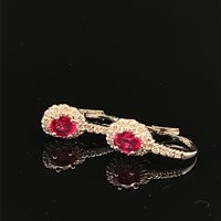 Ohrringe Mirco Visconti Dame in Gold Rubino 0.78 Ct BG345\R - BG345\R
